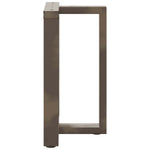 2 db fekete, T-alakú acél étkezőasztal láb 60x35x(72-73) cm 5