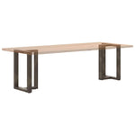 2 db fekete, T-alakú acél étkezőasztal láb 60x35x(72-73) cm 8