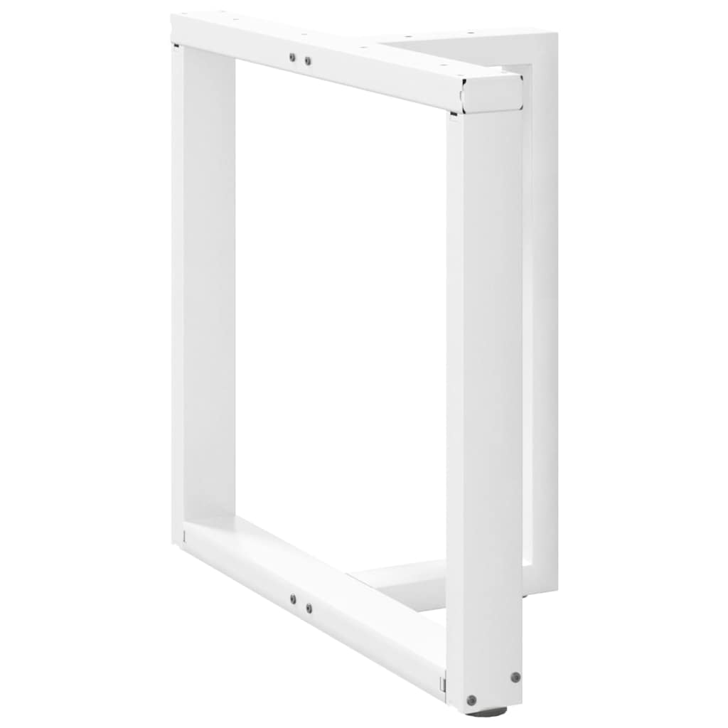 2 db fehér, T-alakú étkezőasztal láb 70x35x(72-73) cm acél étkezőasztal láb 3