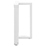 2 db fehér, T-alakú étkezőasztal láb 70x35x(72-73) cm acél étkezőasztal láb 4