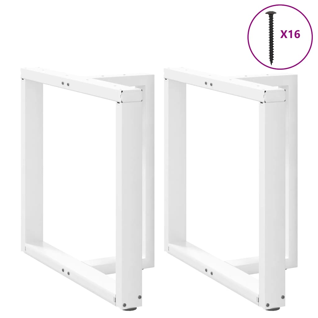 2 db fehér, T-alakú étkezőasztal láb 70x35x(72-73) cm acél étkezőasztal láb 5