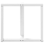 2 db fehér, T-alakú étkezőasztal láb 70x35x(72-73) cm acél étkezőasztal láb 6