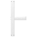 2 db fehér, T-alakú étkezőasztal láb 70x35x(72-73) cm acél étkezőasztal láb 7