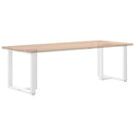 2 db fehér, T-alakú étkezőasztal láb 70x35x(72-73) cm acél étkezőasztal láb 8