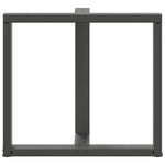 2 db antracitszürke, T-alakú acél étkezőasztal láb 80x35x(72-73) cm 6