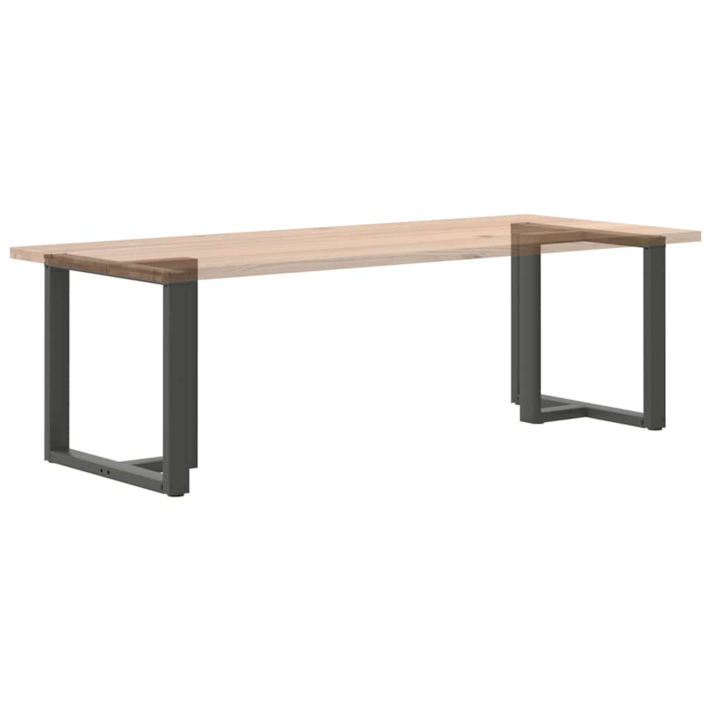 2 db antracitszürke, T-alakú acél étkezőasztal láb 80x35x(72-73) cm 8