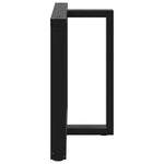 2 db T-alakú étkezőasztal láb fekete 100x35x(72-73) cm acél étkezőasztal 4