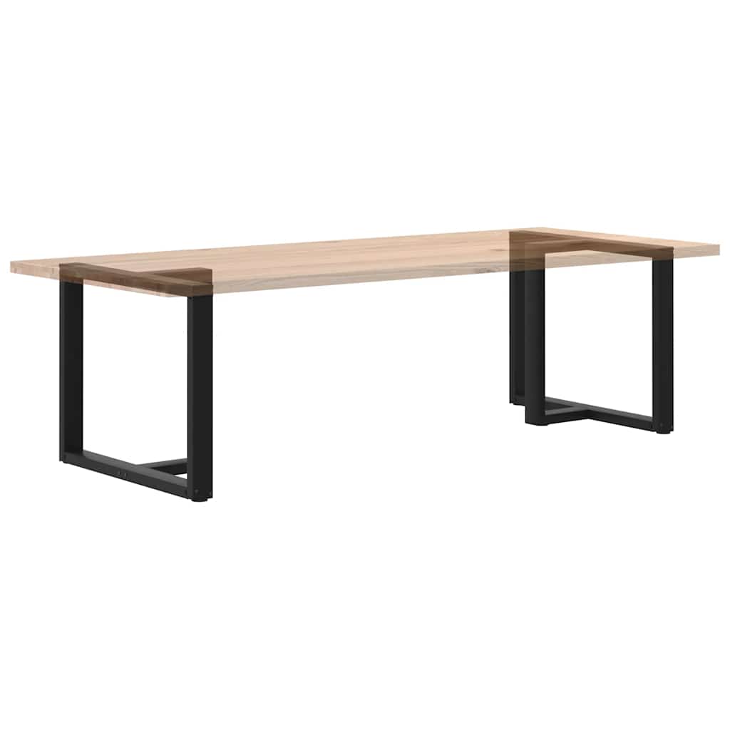 2 db T-alakú étkezőasztal láb fekete 100x35x(72-73) cm acél étkezőasztal 8