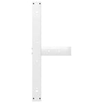2 db fehér, T-alakú étkezőasztal láb 100 x 35 x (72-73) cm acél 7