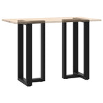 2 db fekete, T-alakú acél bárasztalláb 50x35x(90-91) cm 8