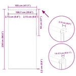 Redőny Blackout 105x230 cm Szövetszélesség 100,7 cm Poliészter 18