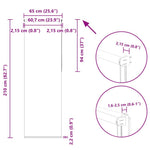Redőny Blackout 65x210 cm szövetszélesség 60,7 cm poliészter 18
