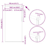 Redőny Blackout 105x210 cm Szövetszélesség 100,7 cm Poliészter 17