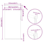 Redőny Blackout 110x210 cm szövetszélesség 105,7 cm poliészter 18