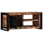 TV szekrény 80x30x35 cm tömörfa, újrahasznosított fa 2