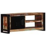 TV szekrény 80x30x35 cm tömörfa, újrahasznosított fa 13