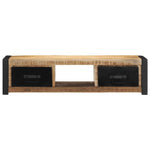 TV szekrény 100x30x25 cm tömör durva fa Mango 3