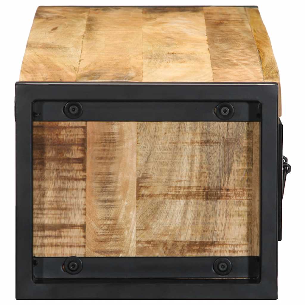 TV szekrény 100x30x25 cm tömör durva fa Mango 6