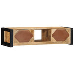 TV szekrény 100x30x25 cm tömör durva fa Mango 7