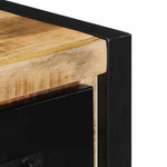 TV szekrény 100x30x25 cm tömör durva fa Mango 8