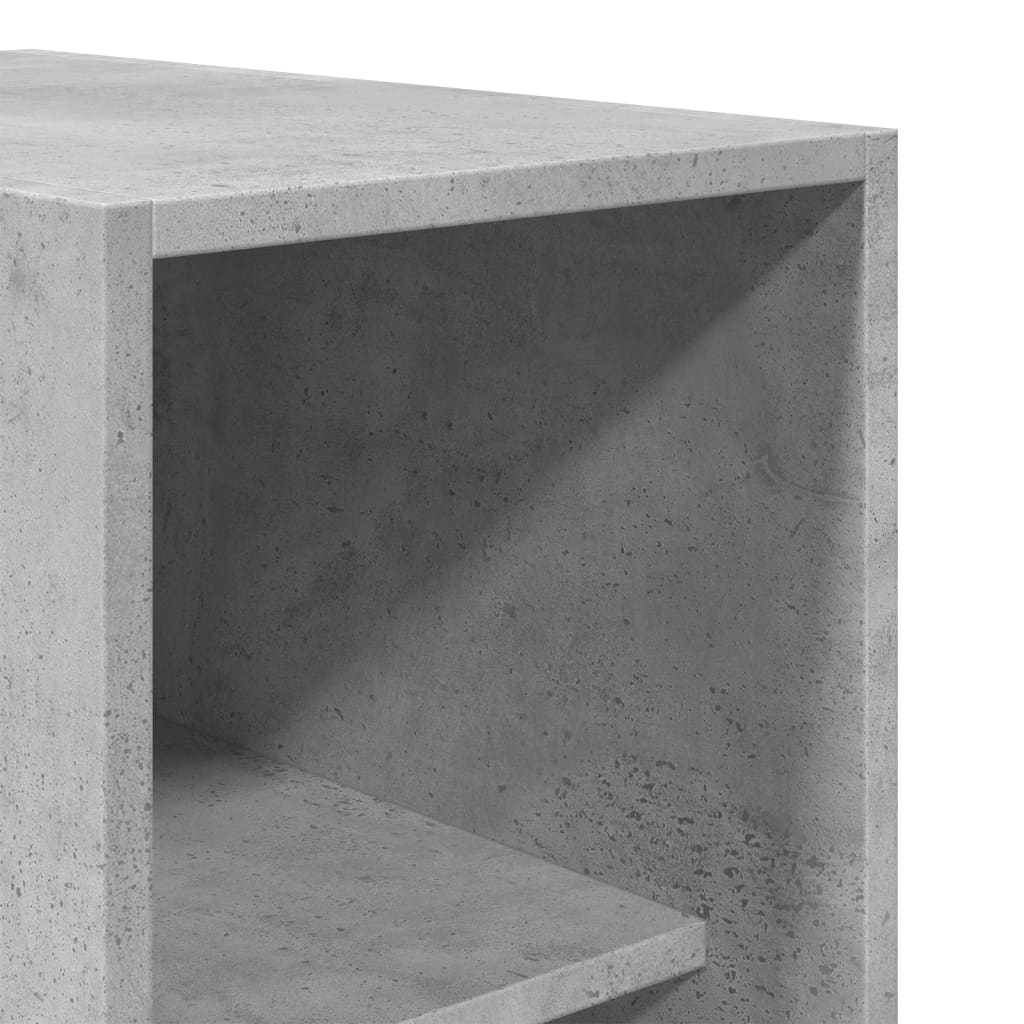 Betonszürke szerelt fa ruhásszekrény 30 x 50 x 200 cm 7