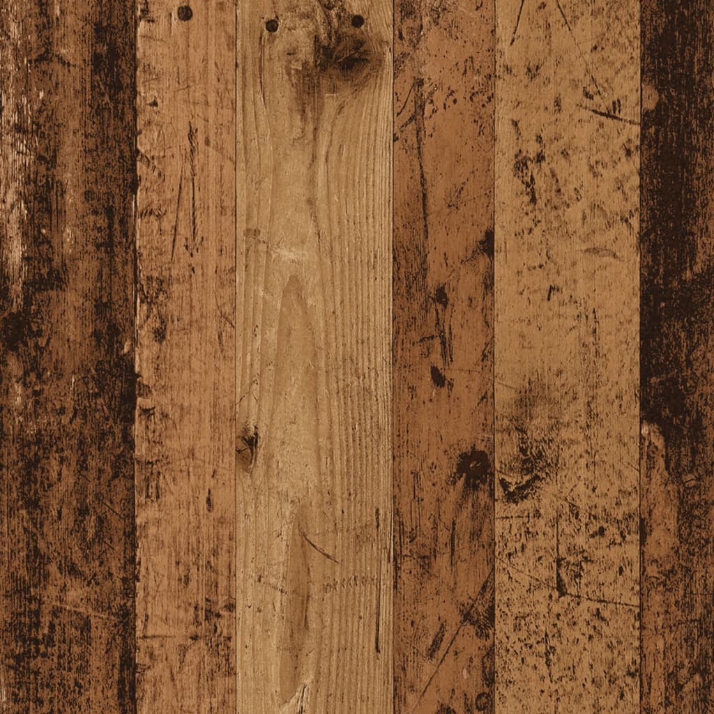 Antik fa színű szerelt fa ruhásszekrény 30 x 50 x 200 cm 8