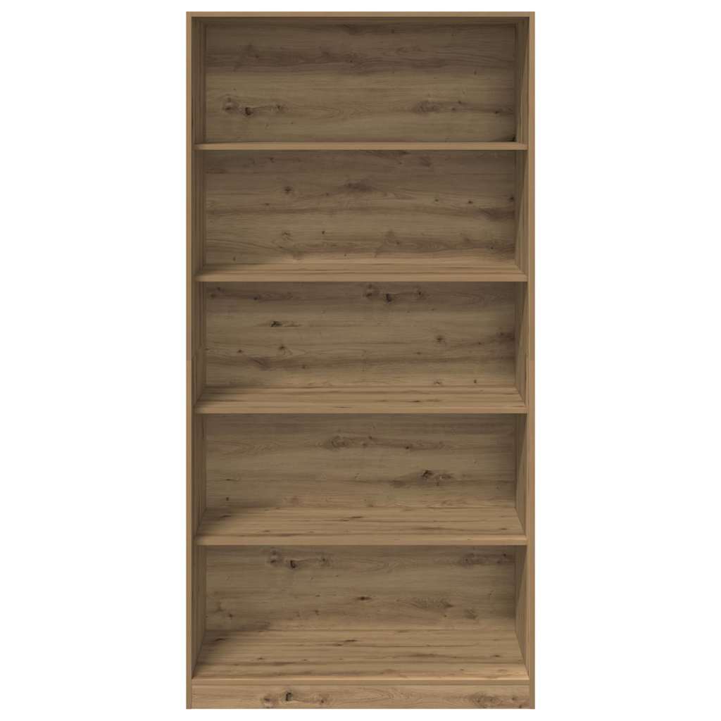 Kézműves tölgy színű szerelt fa ruhásszekrény 100 x 50 x 200 cm 4