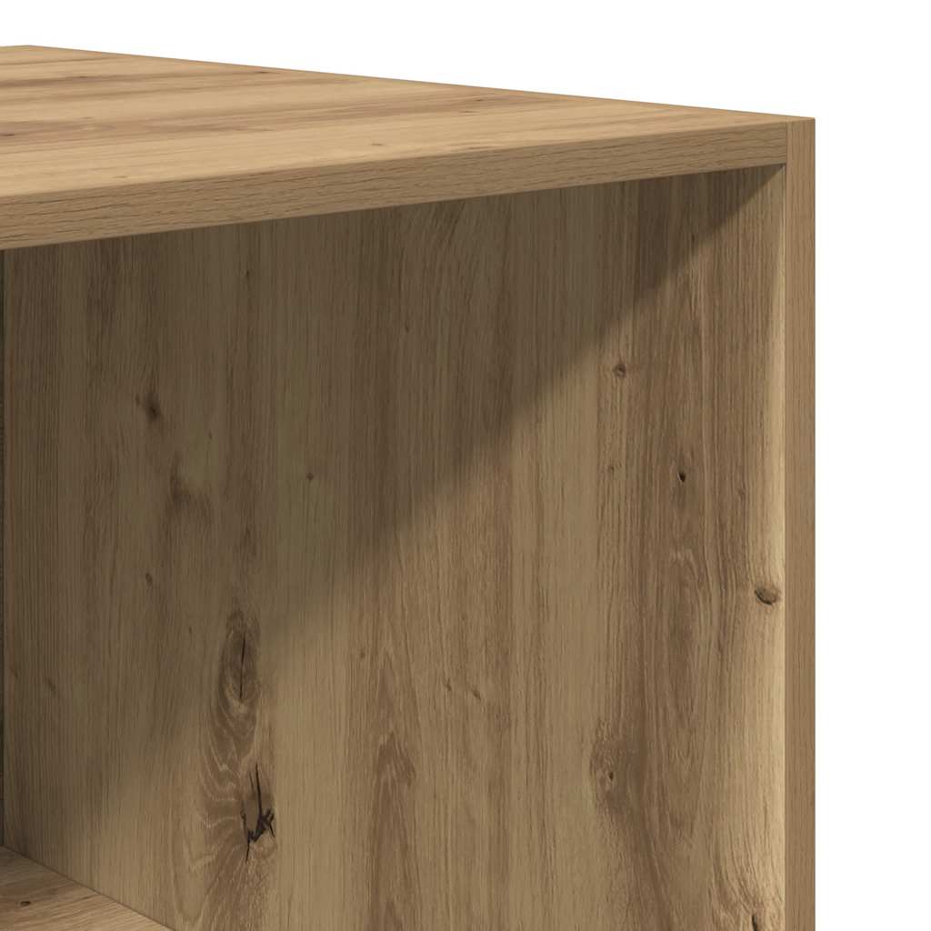 Kézműves tölgy színű szerelt fa ruhásszekrény 100 x 50 x 200 cm 7