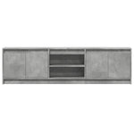 Betonszürke szerelt fa TV-szekrény LED-ekkel 180 x 34 x 50 cm 6