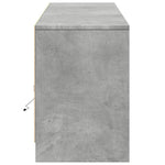 Betonszürke szerelt fa TV-szekrény LED-ekkel 180 x 34 x 50 cm 7
