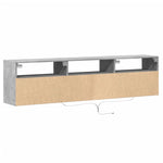Fehér falra szerelhető TV-szekrény LED-del 180 x 31 x 45 cm 8