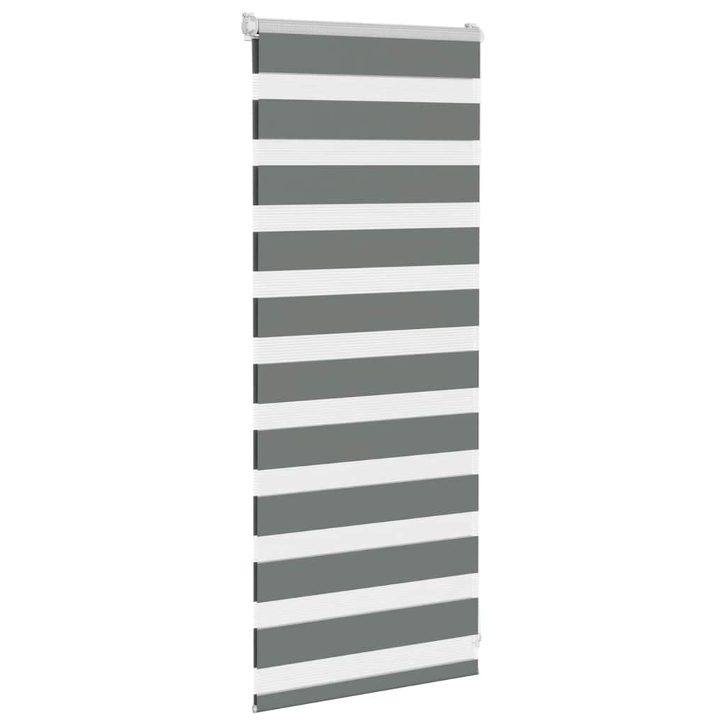Zebrafüggönnyel sötét szürke szövetszélesség 60,9 cm poliészter 3