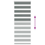 Zebrafüggönnyel sötét szürke szövetszélesség 60,9 cm poliészter 5