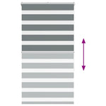 Zebrafüggönnyel sötét szürke szövetszélesség 80,9 cm poliészter 5