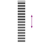 Zebrafüggönnyel fekete szövetszélesség 40,9 cm poliészter 5