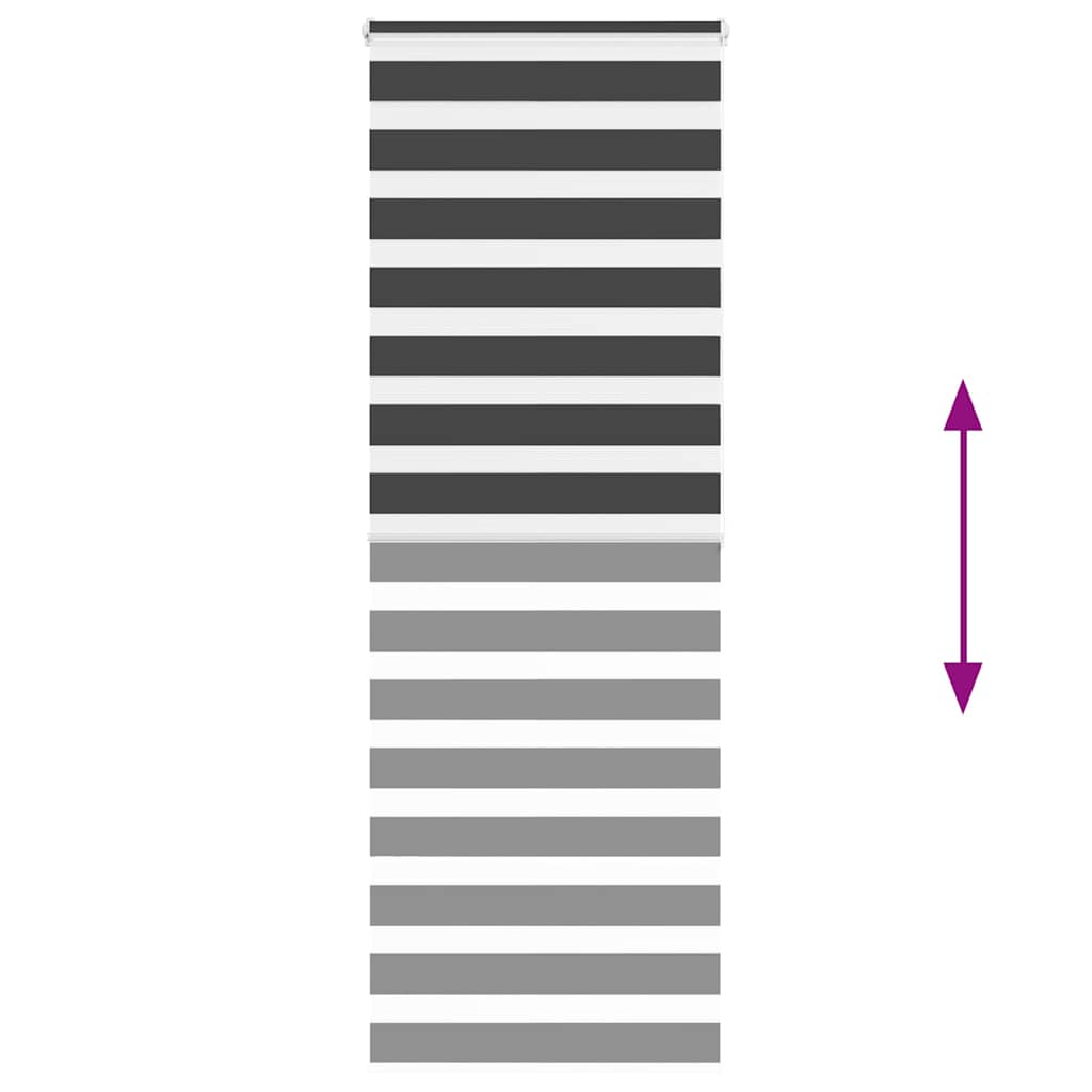Zebrafüggönnyel fekete szövetszélesség 85,9 cm poliészter 5