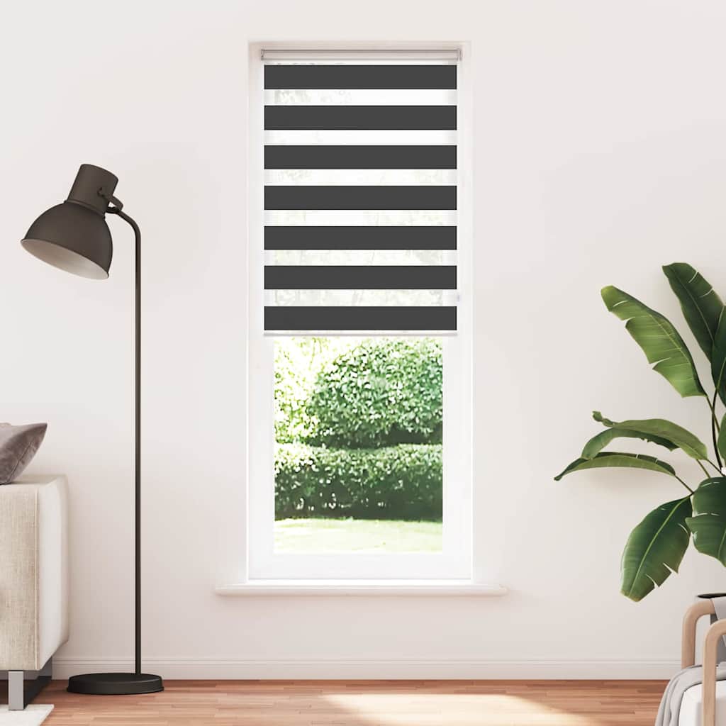 Zebrafüggönnyel fekete szövetszélesség 80,9 cm poliészter 2