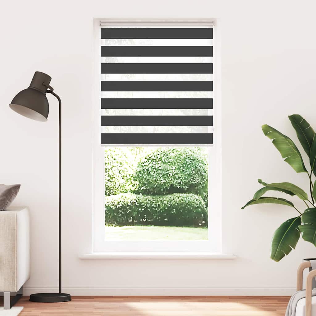 Zebrafüggönnyel fekete szövetszélesség 90,9 cm poliészter 2