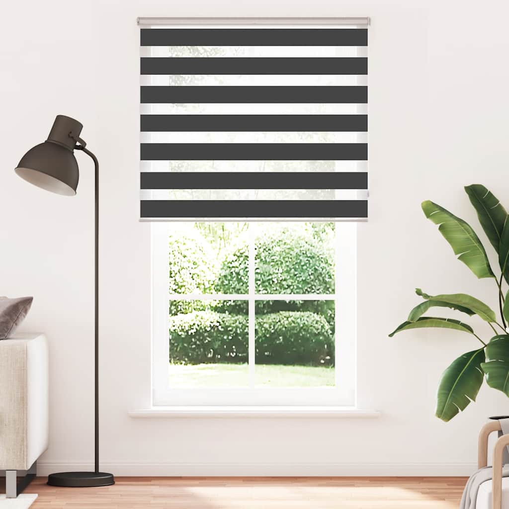 Zebrafüggönnyel fekete szövetszélesség 120,9 cm poliészter 2