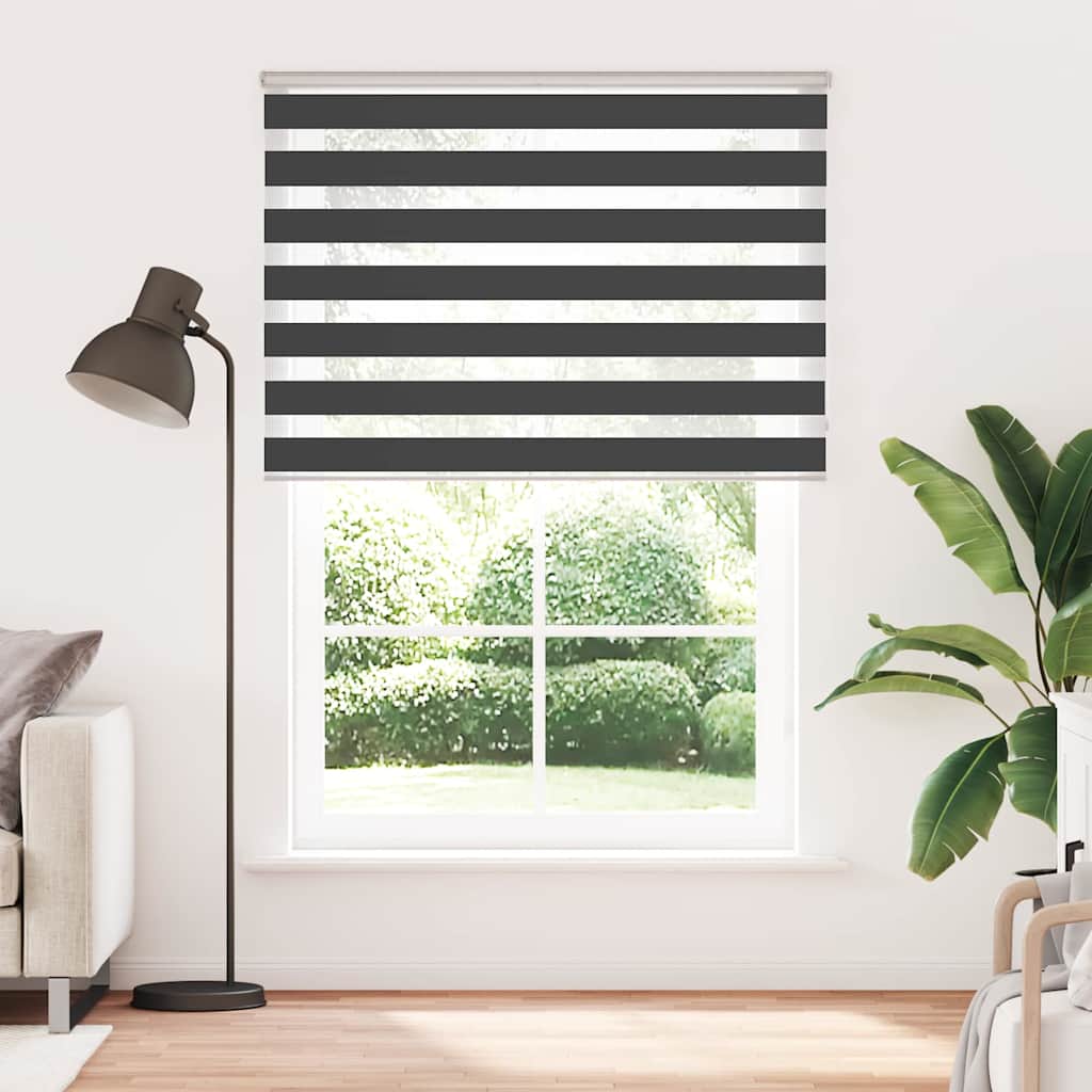 Zebrafüggönnyel fekete szövetszélesség 155,9 cm poliészter 2
