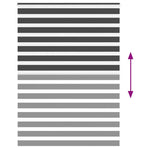 Zebrafüggönnyel fekete szövetszélesség 155,9 cm poliészter 5