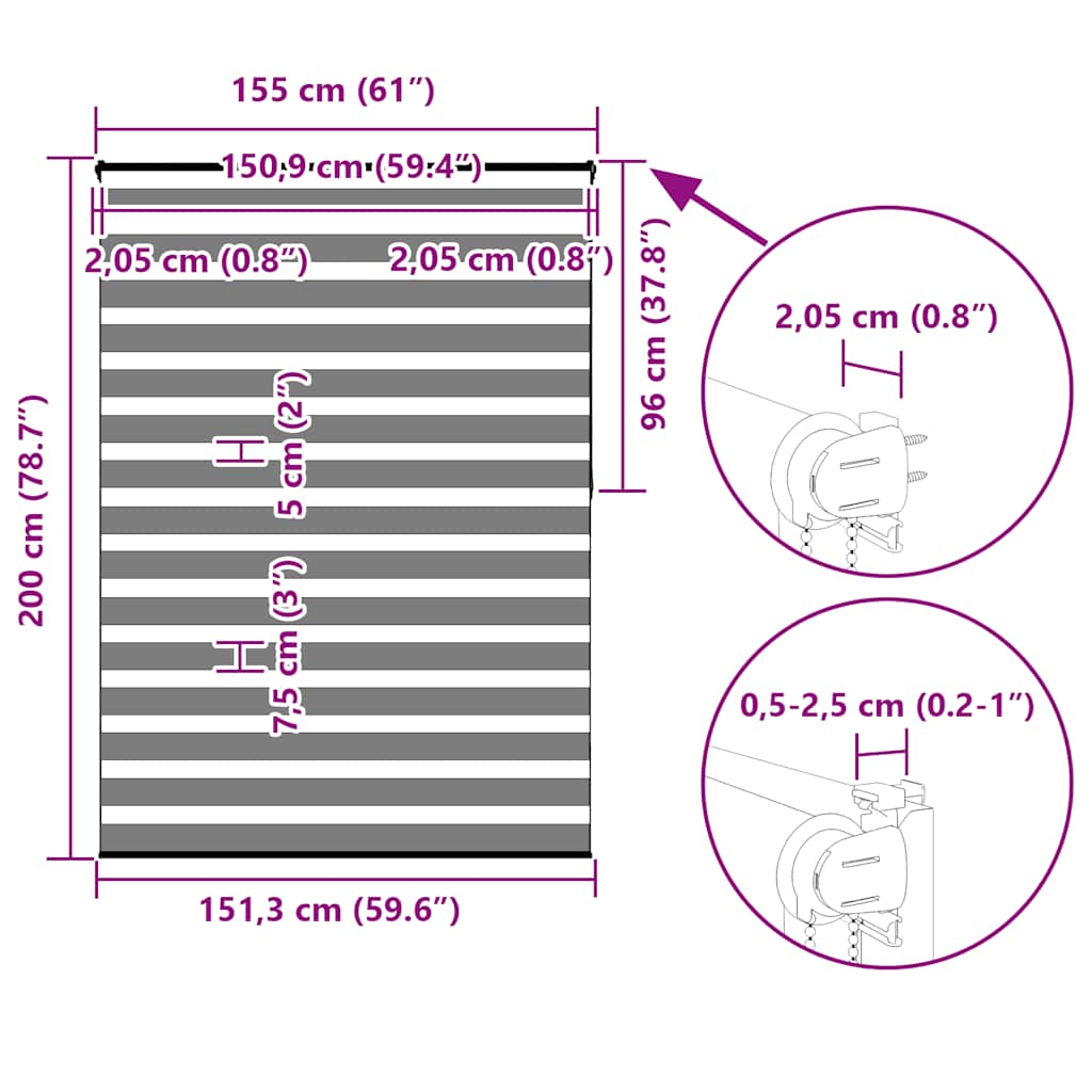 Zebrafüggönnyel barna szövetszélesség 150,9 cm poliészter 16