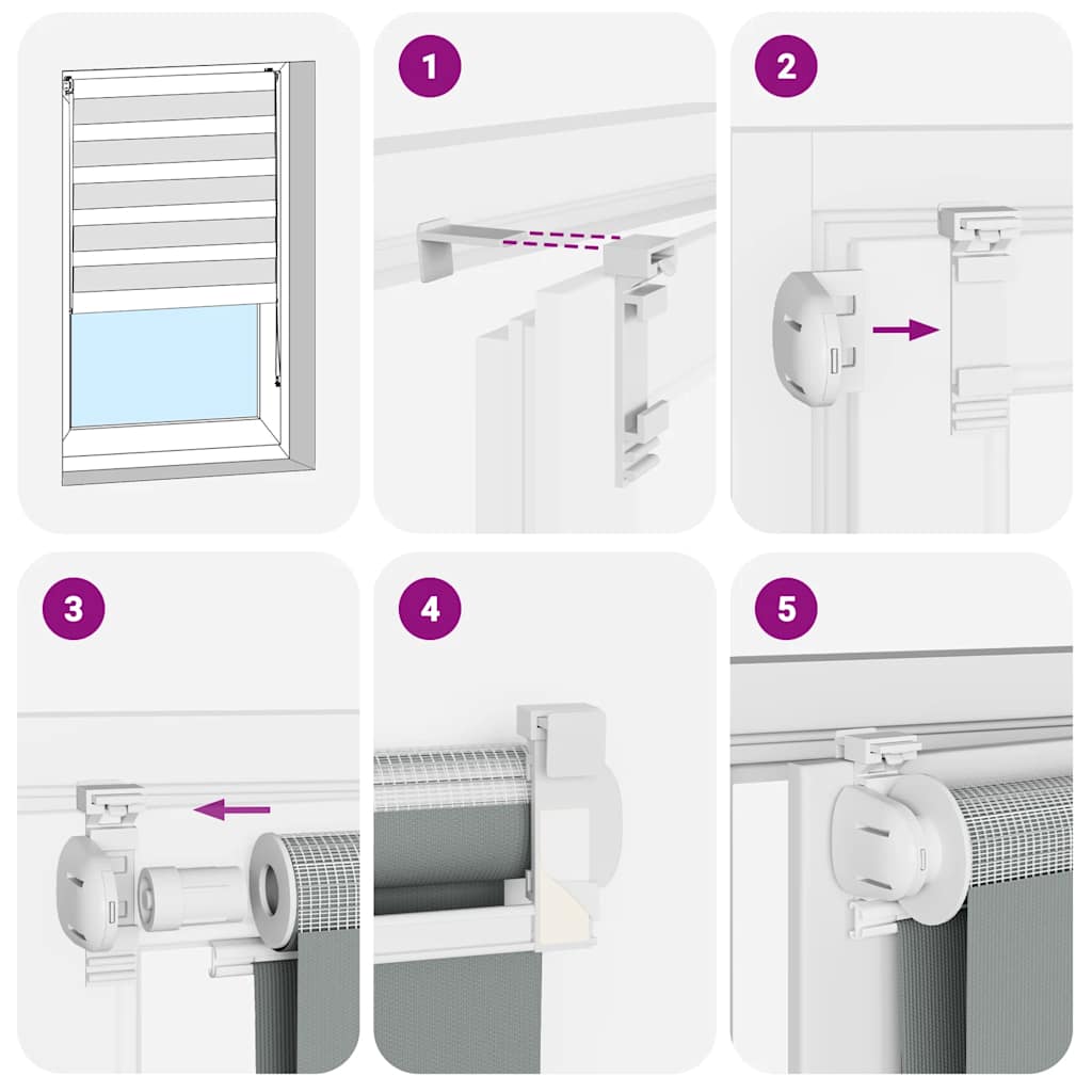 Zebrafüggönnyel 115x200 cm szövetszélesség 110,9cm poliészter 6