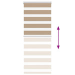 Zebrafüggönnyel homokbarna szövetszélesség 60,9 cm poliészter 5