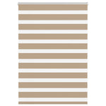 Zebrafüggönnyel homokbarna szövetszélesség 105,9 cm poliészter