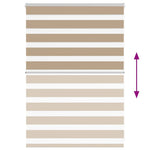 Zebrafüggönnyel homokbarna szövetszélesség 105,9 cm poliészter 5