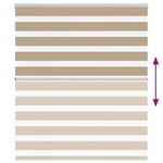 Zebrafüggönnyel homokbarna szövetszélesség 130,9 cm poliészter 5