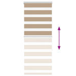 Zebrafüggönnyel homokbarna szövetszélesség 60,9 cm poliészter 5