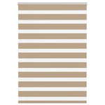 Zebrafüggönnyel homokbarna szövetszélesség 105,9 cm poliészter