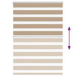 Zebrafüggönnyel homokbarna szövetszélesség 105,9 cm poliészter 5
